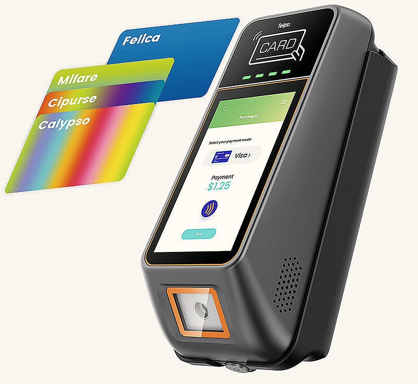 Telpo T10 mit Multi-Protokoll-Kartenlesung
